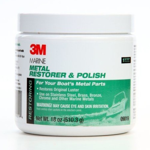 3M Marine Metal Restorer and Polish 09019, 18 oz Paste 3M Marine Metal Restorer and Polish 09019, 18 oz Paste