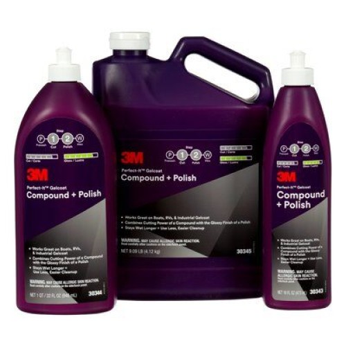 3M Perfect-It Gelcoat Compound + Polish, Gallon, 30345