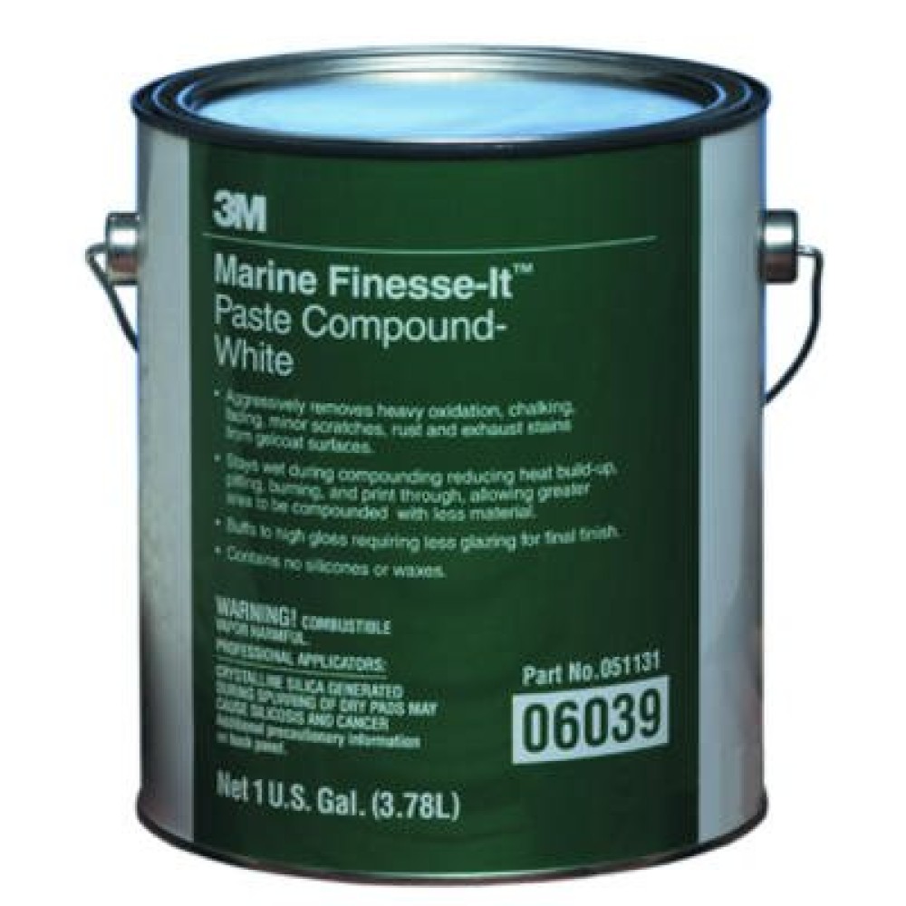 3M Finesse-it Marine Paste Compound 06039 White, 1 gal