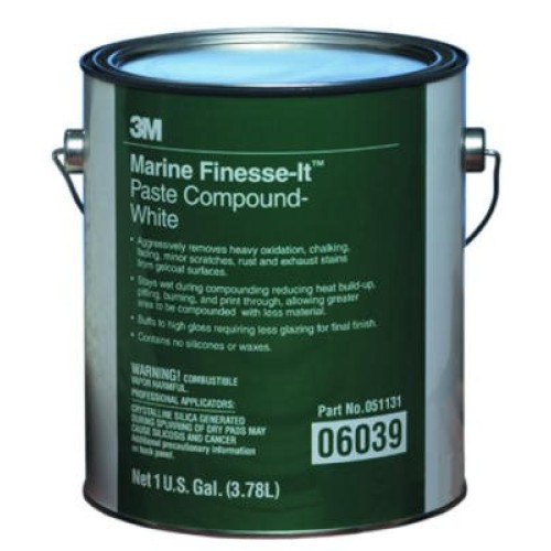 3M Finesse-it Marine Paste Compound 06039 White, 1 gal