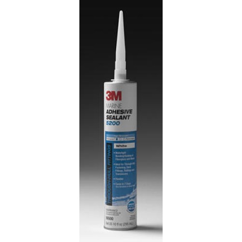 3M Marine Adhesive/Sealant 5200, 06502, 1/10 Gallon, Mahogany