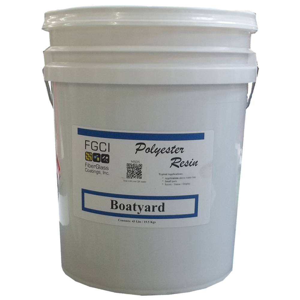 Boatyard Polyester Resin, 5 Gallon