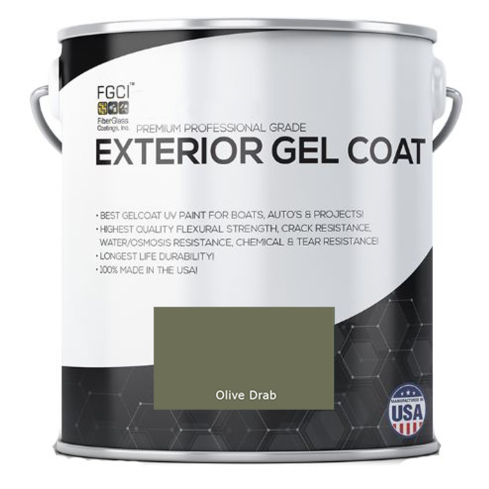 Olive Drab Professional Grade Exterior Gel Coat