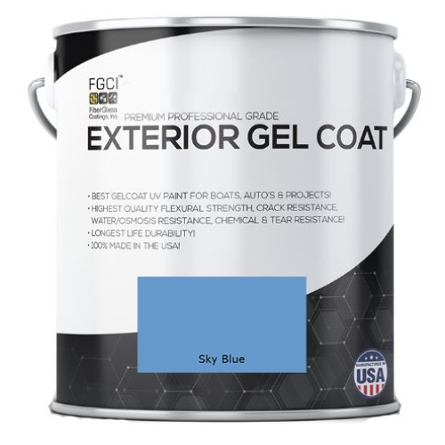 Sky Blue Professional Grade Exterior Gel Coat