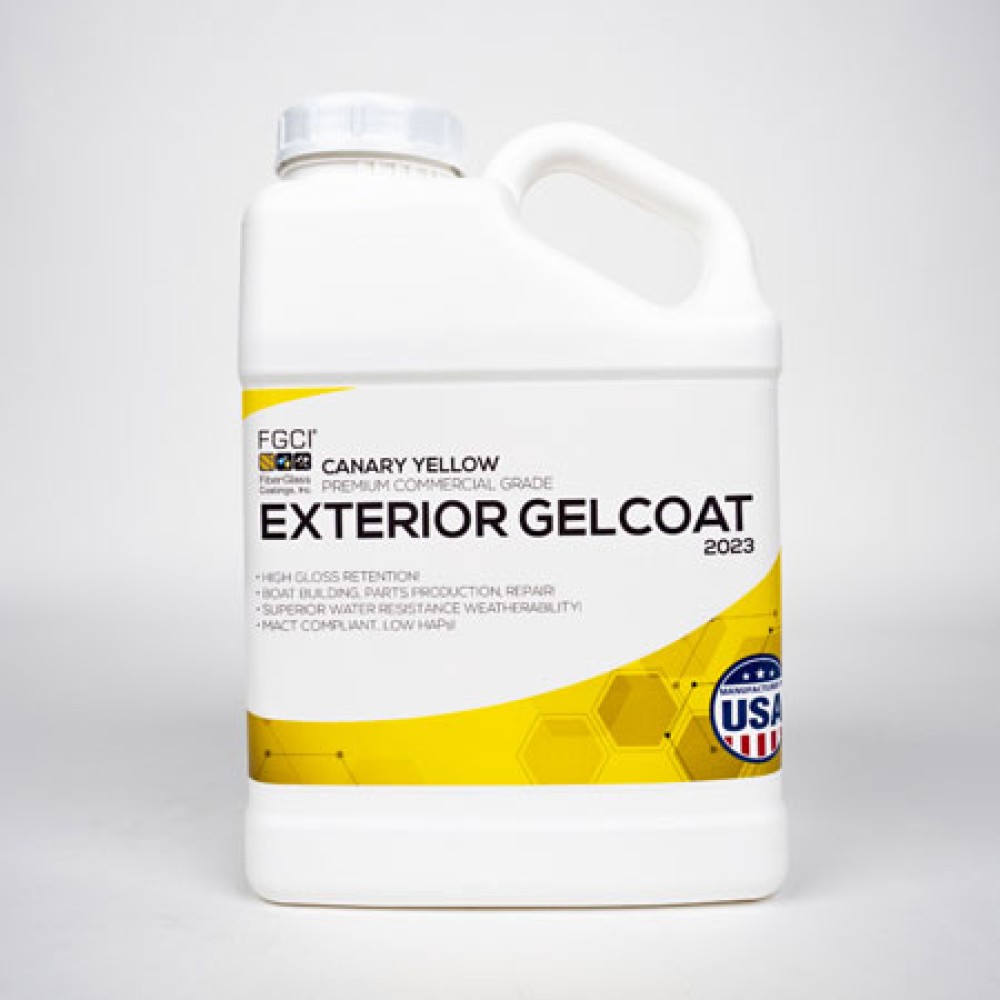 New Canary Yellow Professional Grade Exterior Gel Coat