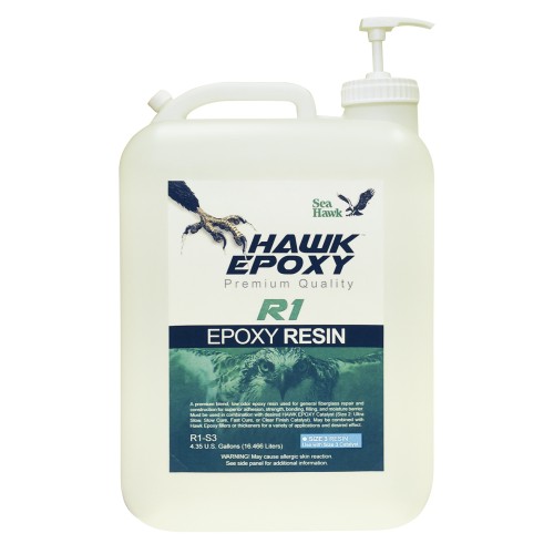 Hawk Epoxy Resin, R1-S4, 52 Gallon