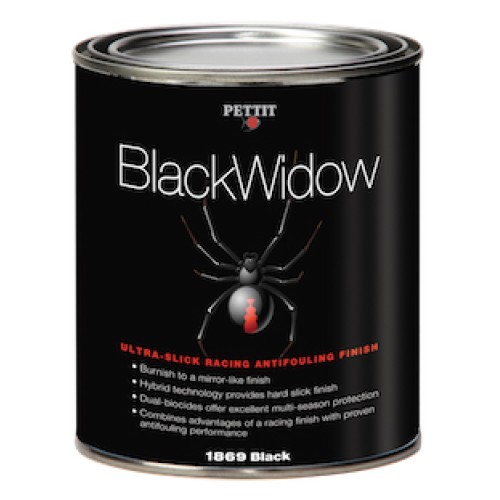 Pettit Black Widow Racing Antifouling, Black