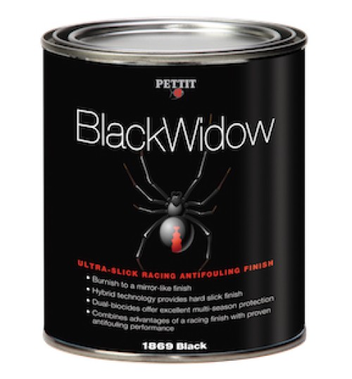 Pettit Black Widow Racing Antifouling, Black