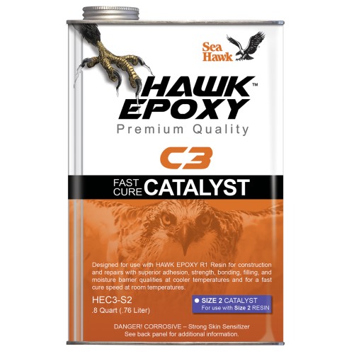 Hawk Epoxy Fast Cure Catalyst, C3-S2, .8 Quart