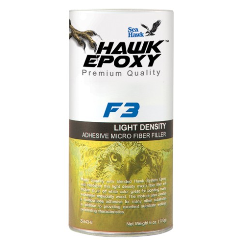 Hawk Epoxy Light Density MicroFiber Filler, F3, 6oz