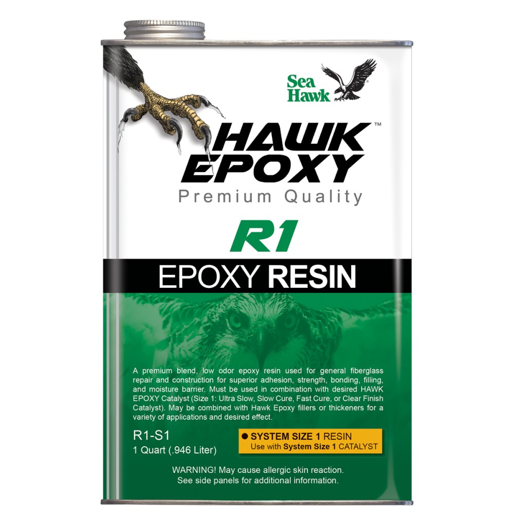 Hawk Epoxy Resin, R1-S1, Quart