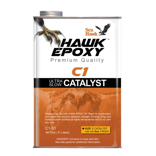 Hawk Epoxy Ultra Slow Catalyst, C1-S1, .4 Pint